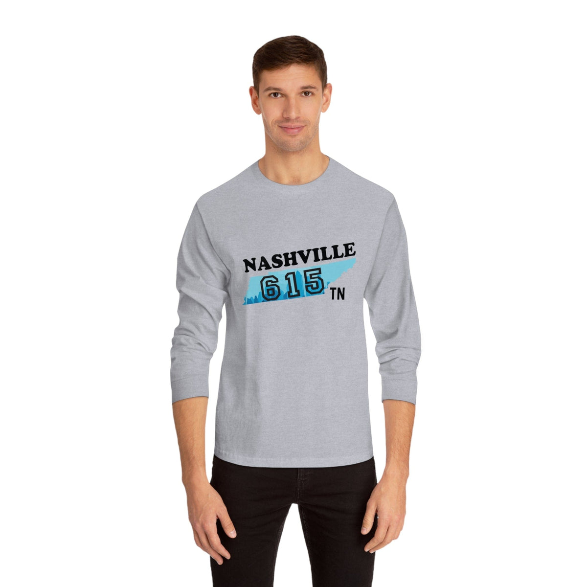 NASHVILLE – Trendy Design, Premium Long Sleeve Tee