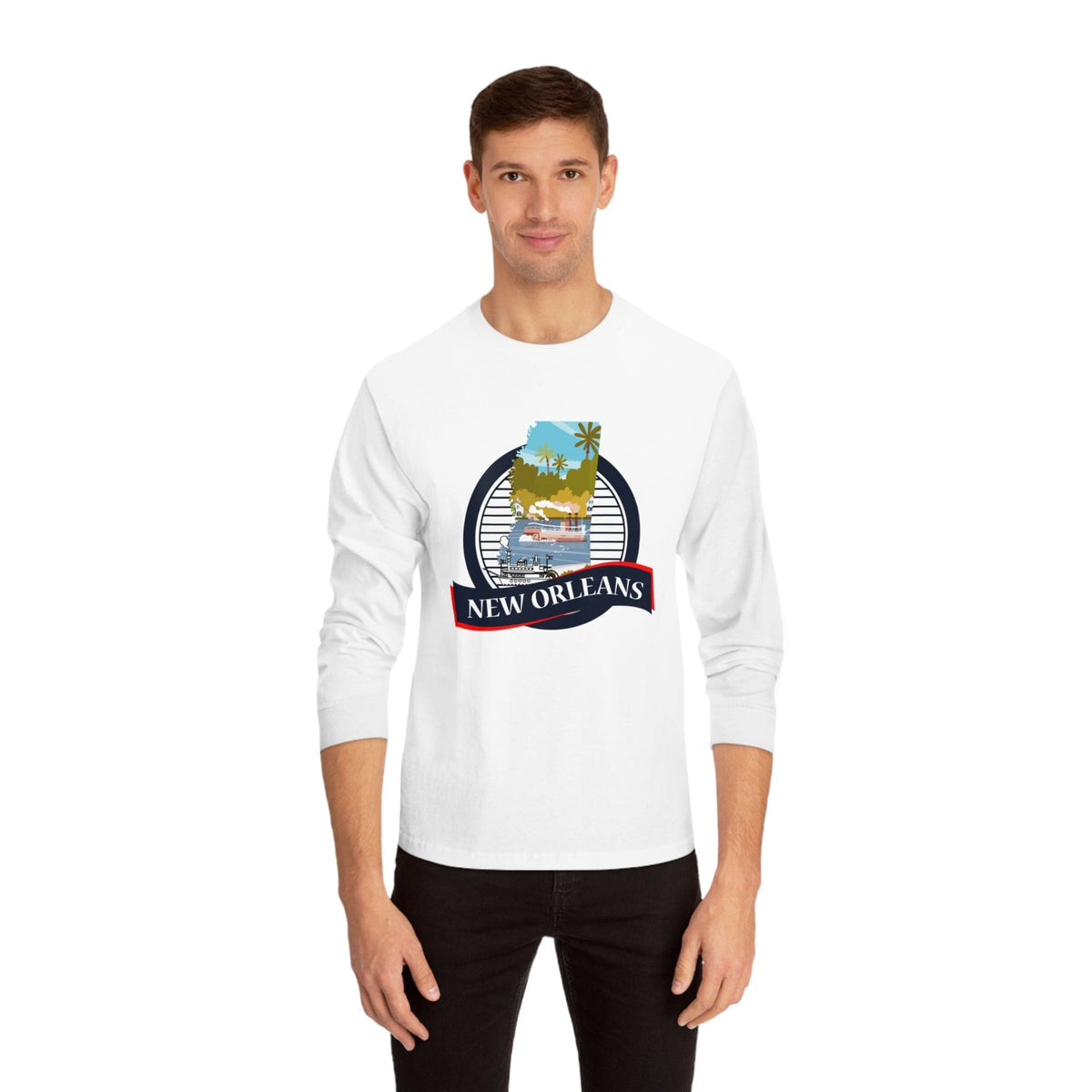 NEW ORLEANS – Trendy Design, Premium Long Sleeve Tee