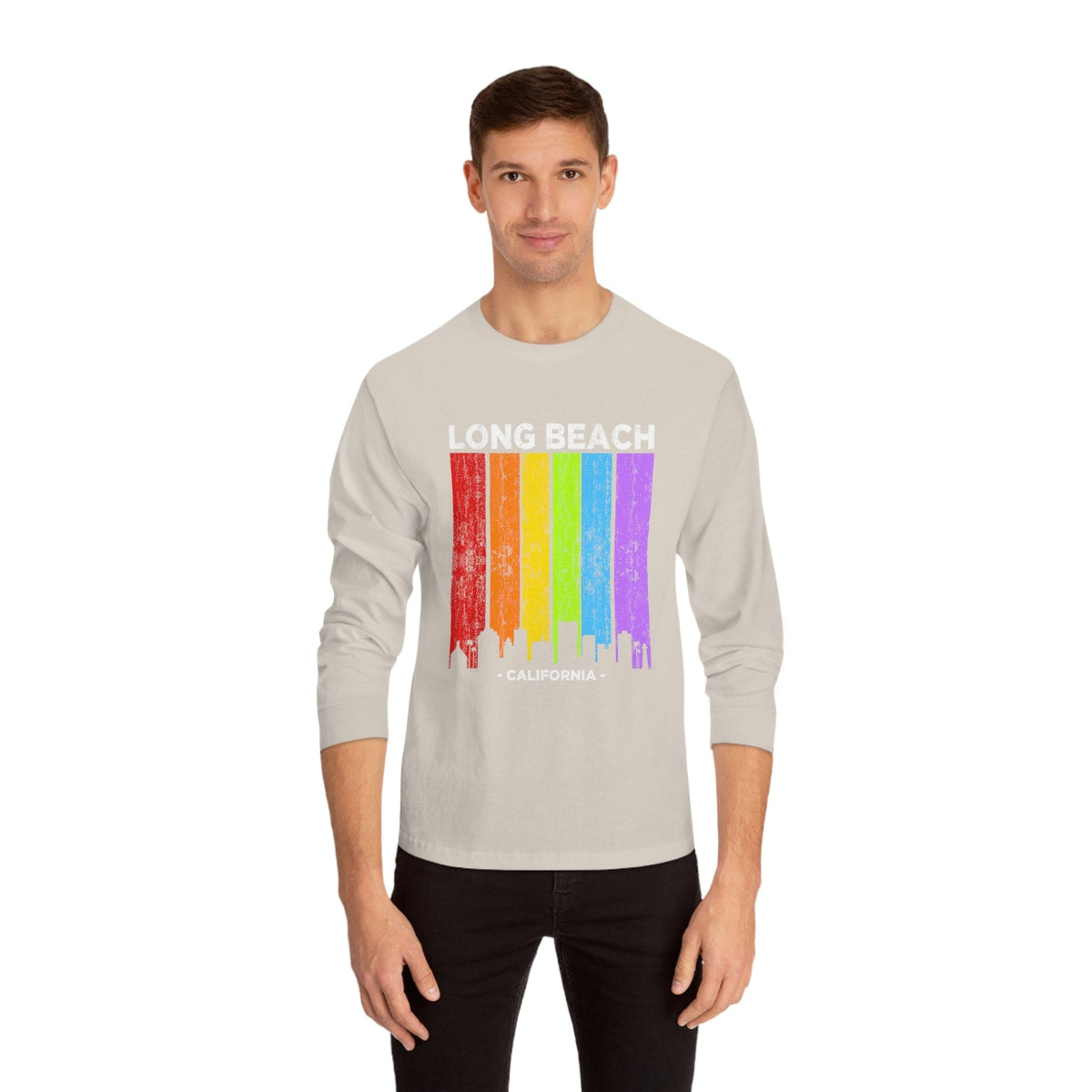 LONG BEACH – Trendy Design, Premium Long Sleeve Tee