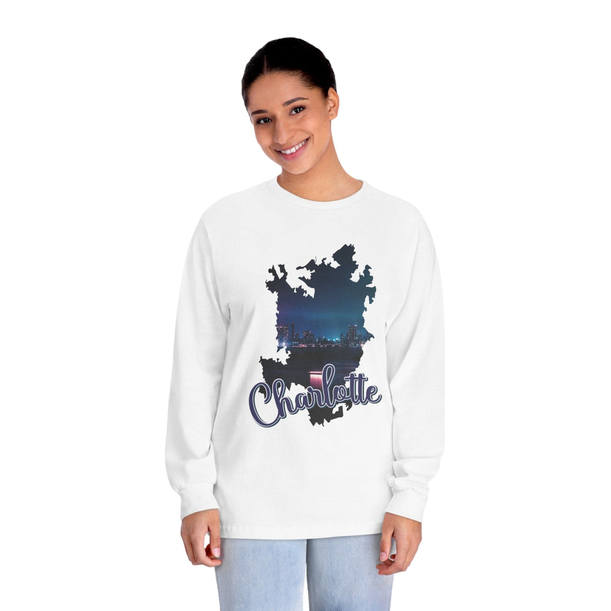 CHARLOTTE – Trendy Design, Premium Long Sleeve Tee