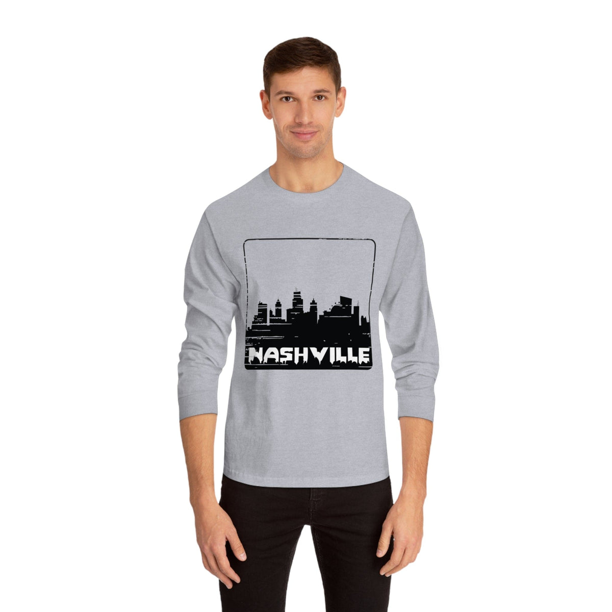 NASHVILLE – Trendy Design, Premium Long Sleeve Tee
