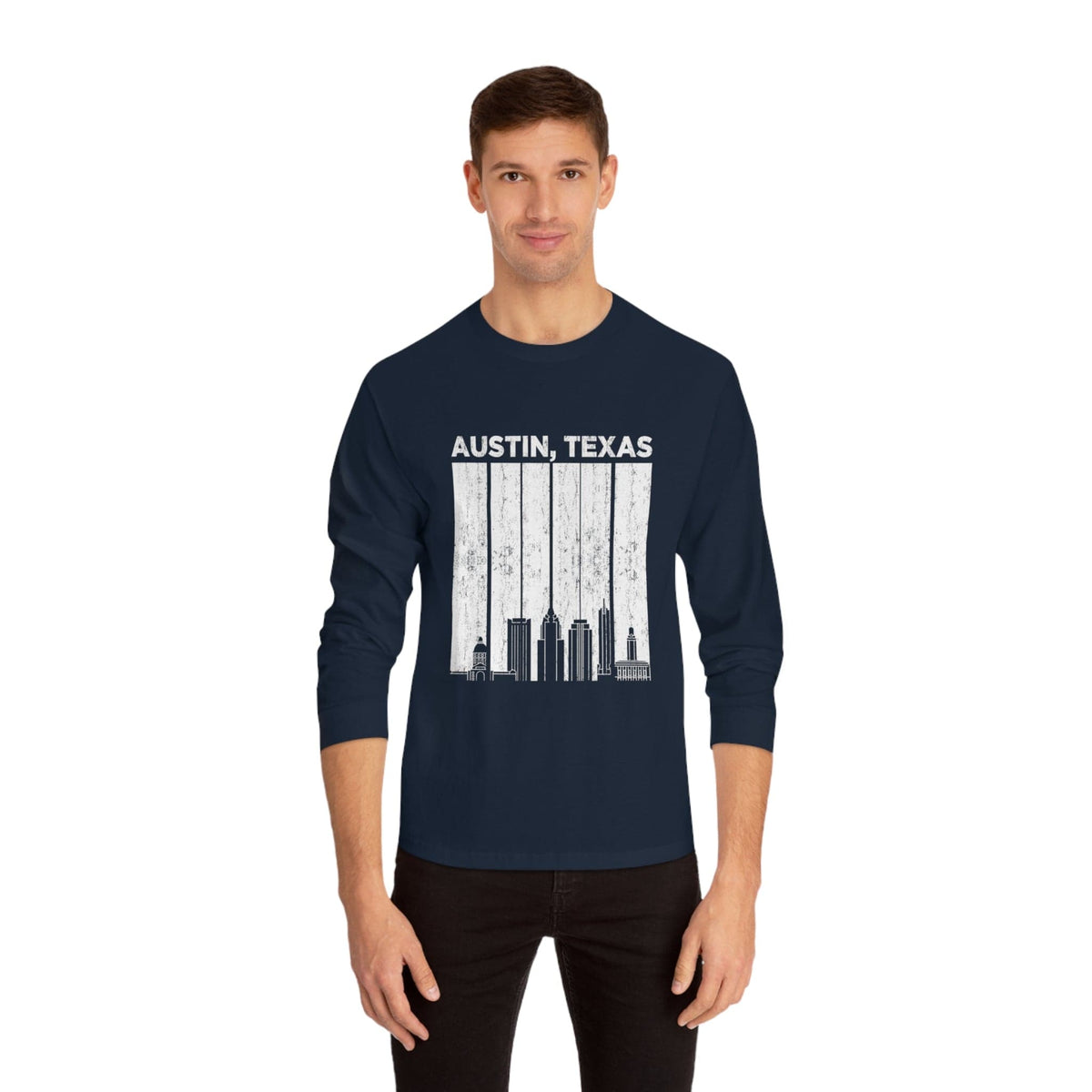 AUSTIN – Trendy Design, Premium Long Sleeve Tee