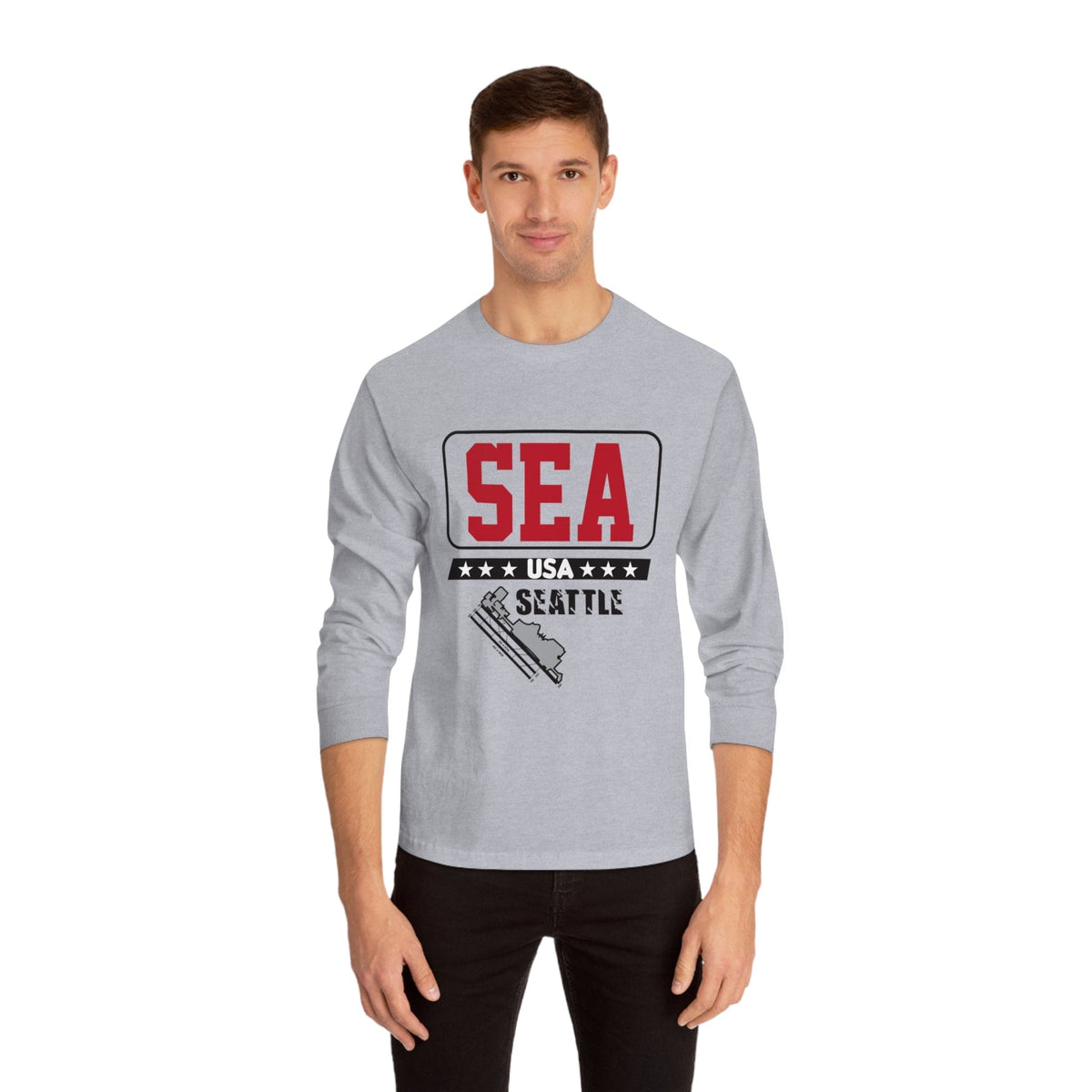 SEATTLE – Trendy Design, Premium Long Sleeve Tee