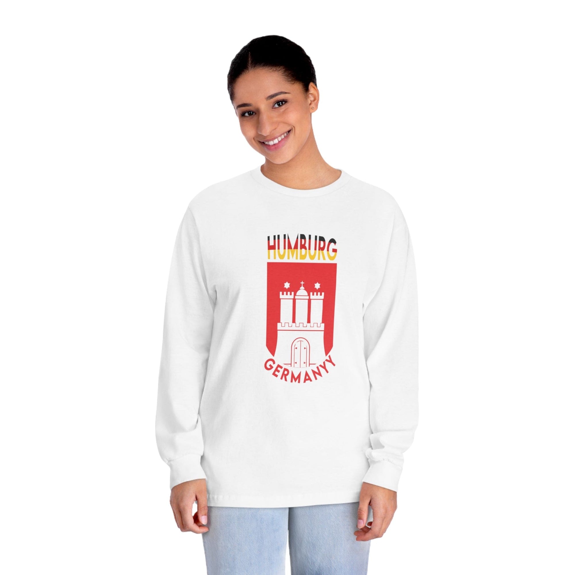 HAMBURG – Trendy Design, Premium Long Sleeve Tee