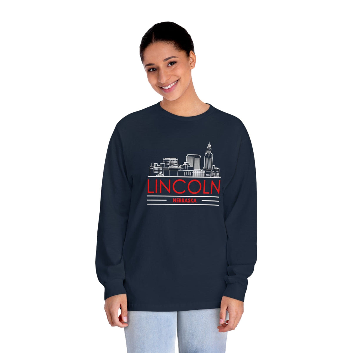LINCOLN – Trendy Design, Premium Long Sleeve Tee