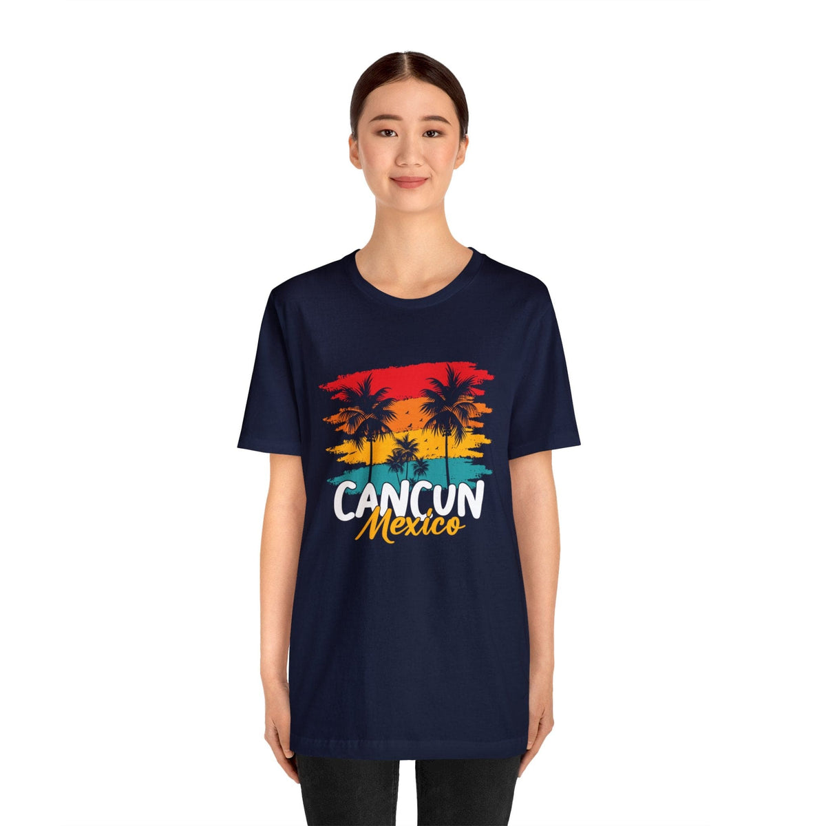 Retro Sunset Palm - Short Sleeve Tee