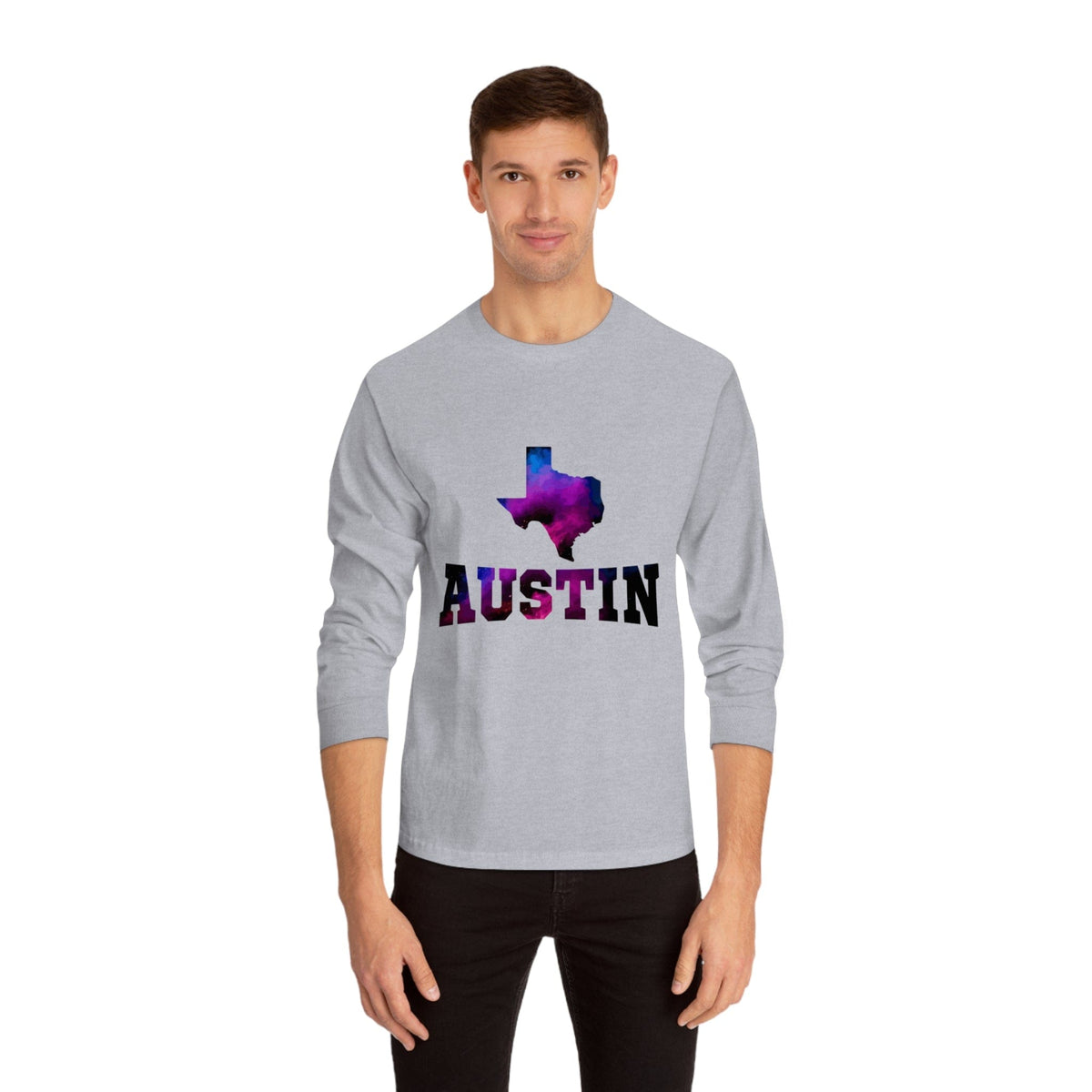 AUSTIN – Trendy Design, Premium Long Sleeve Tee