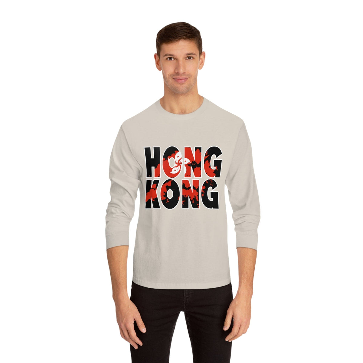 HONG KONG – Trendy Design, Premium Long Sleeve Tee