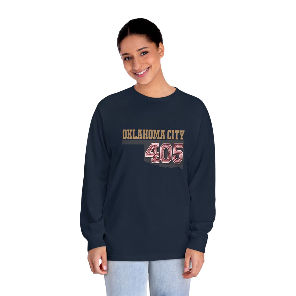 OKLAHOMA CITY – Trendy Design, Premium Long Sleeve Tee