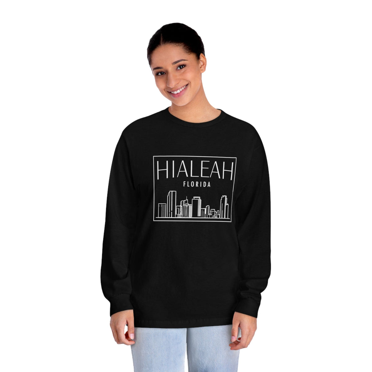 HIALEAH – Trendy Design, Premium Long Sleeve Tee