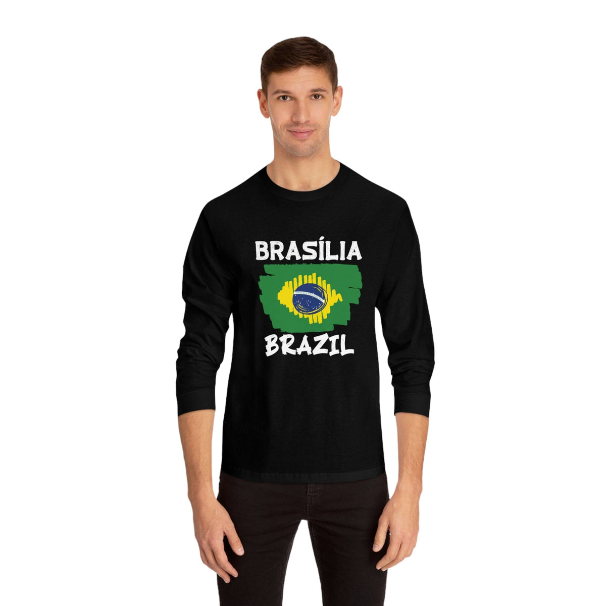 Brushstroke Brasília - Long Sleeve Tee