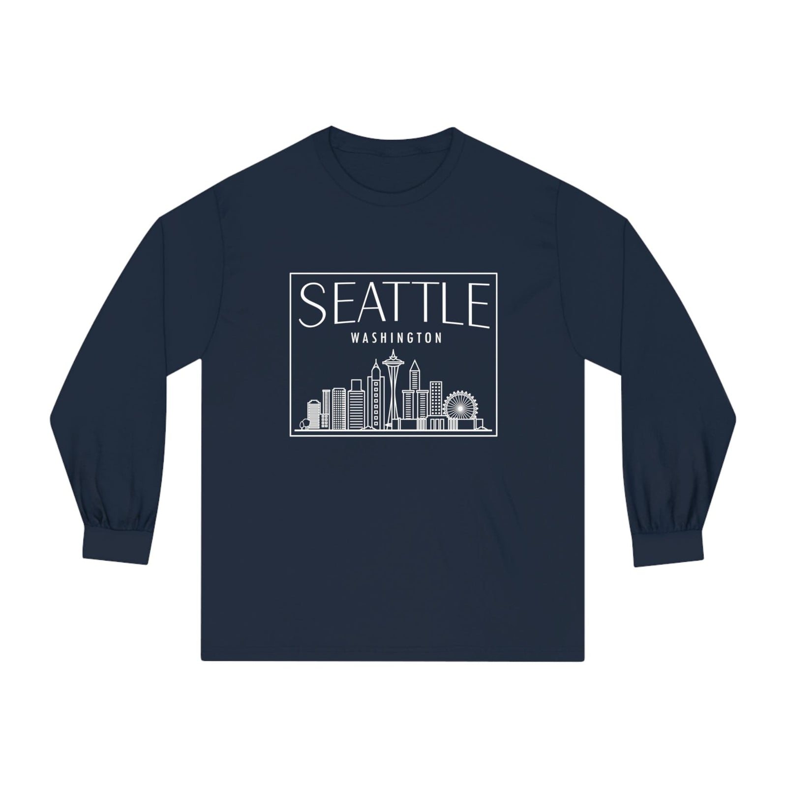 SEATTLE – Trendy Design, Premium Long Sleeve Tee