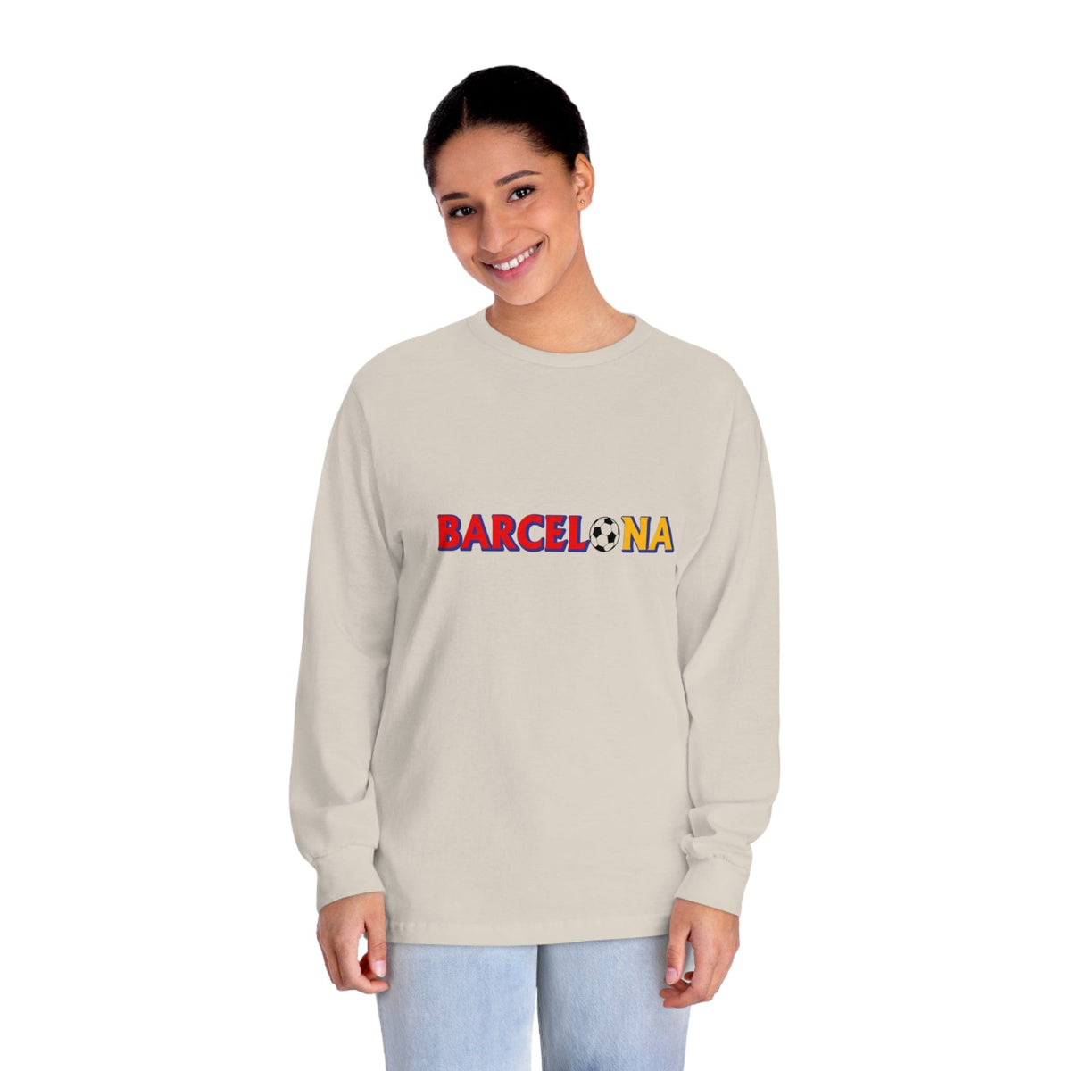 BARCELONA – Trendy Design, Premium Long Sleeve Tee