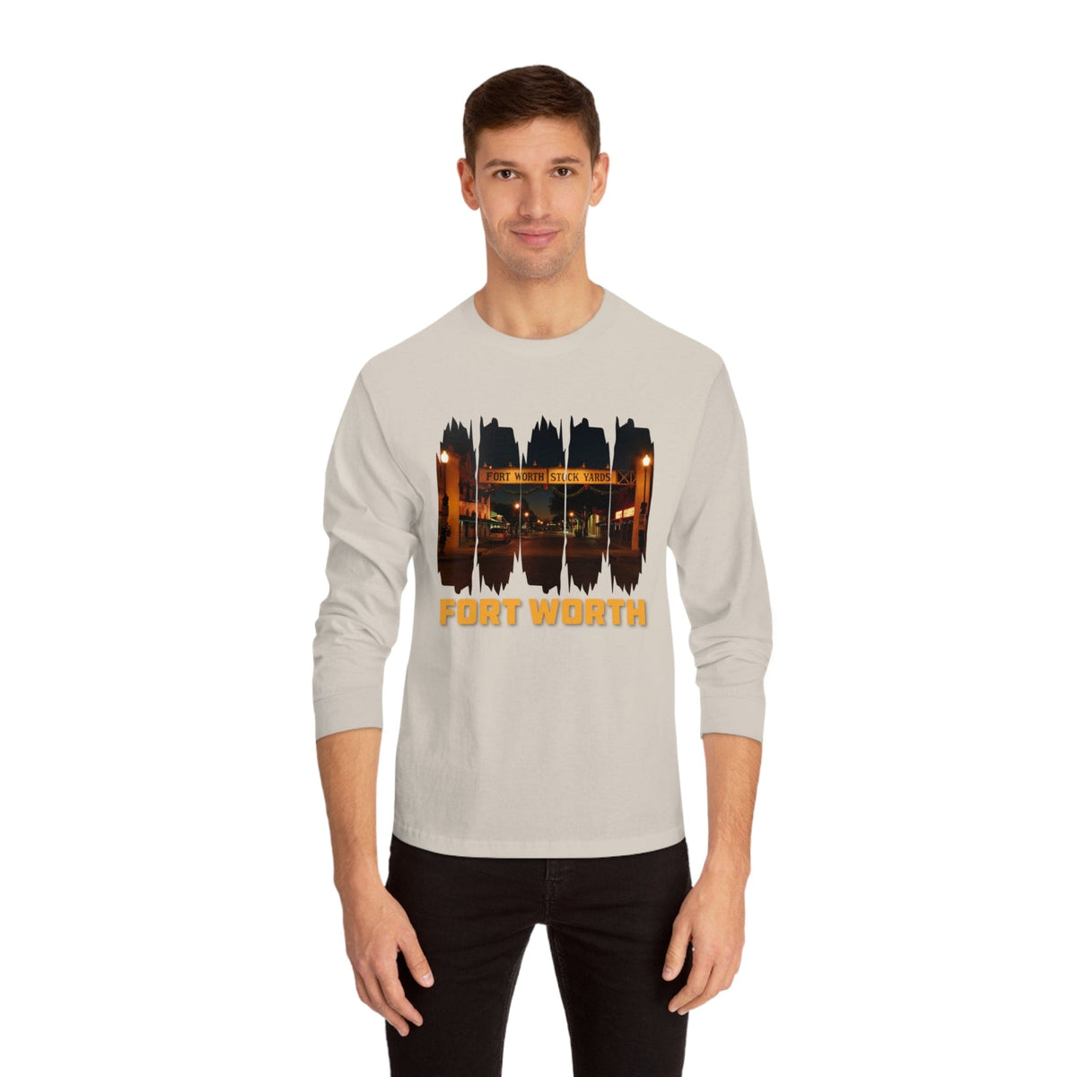 FORT WORTH – Trendy Design, Premium Long Sleeve Tee
