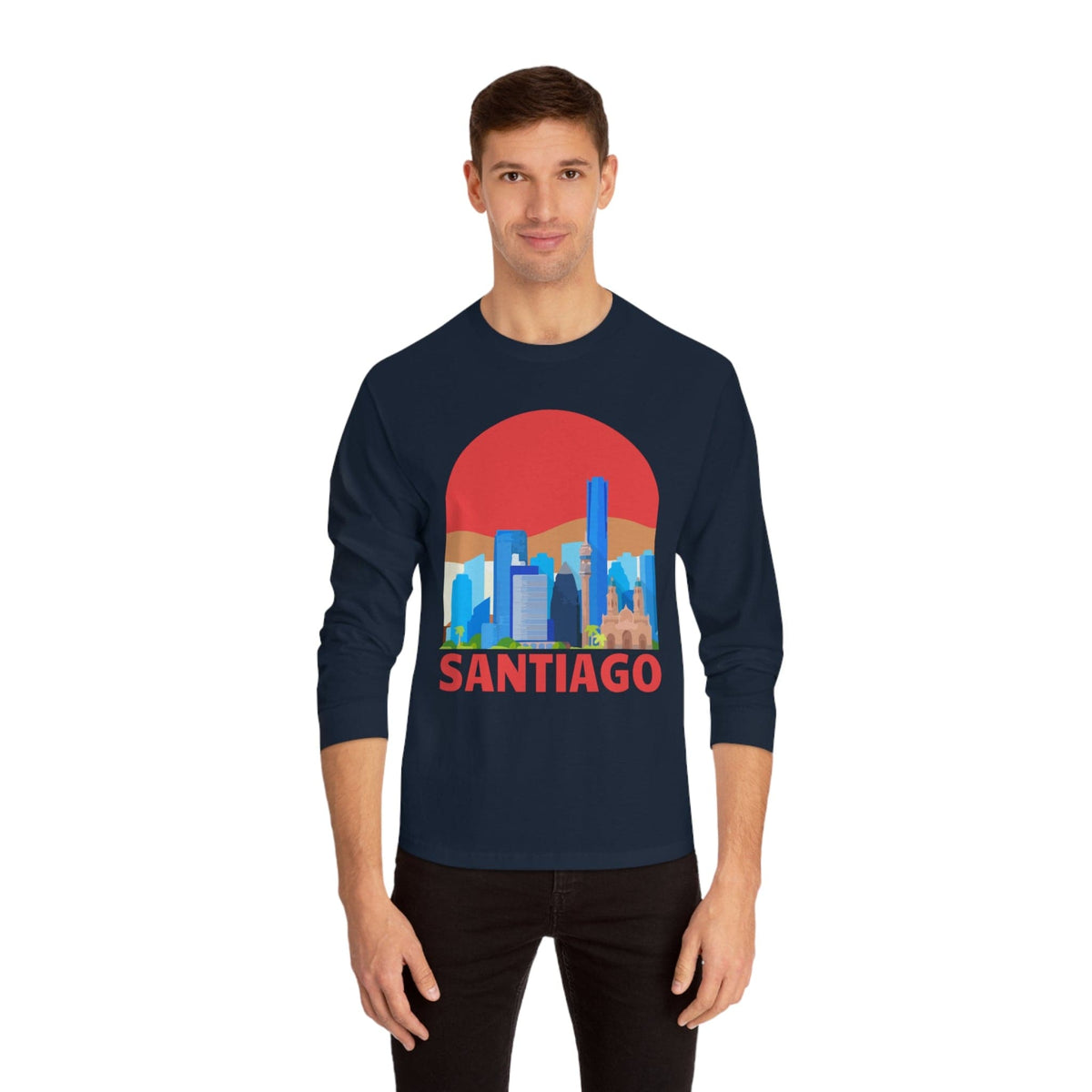 SANTIAGO – Trendy Design, Premium Long Sleeve Tee