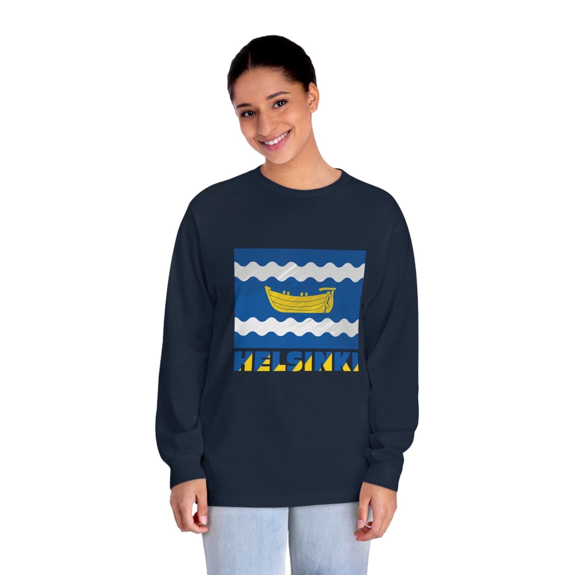 HELSINKI – Trendy Design, Premium Long Sleeve Tee