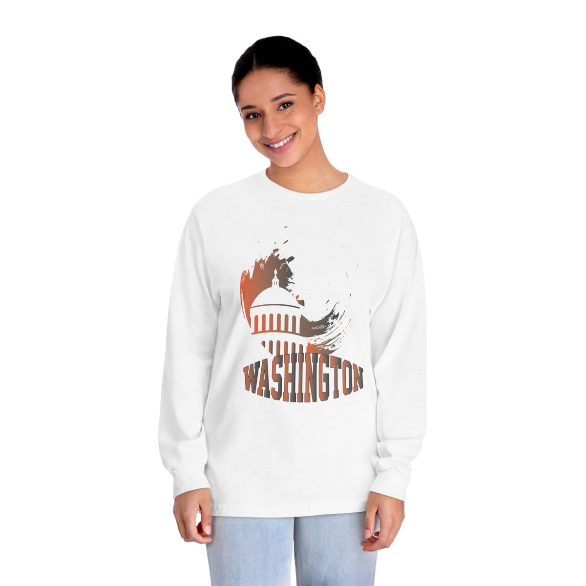 WASHINGTON – Trendy Design, Premium Long Sleeve Tee