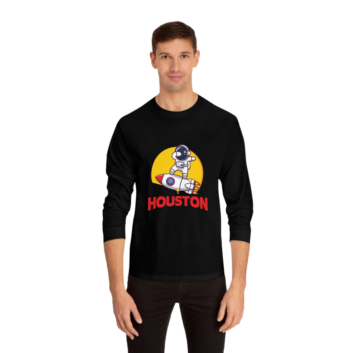 HOUSTON – Trendy Design, Premium Long Sleeve Tee