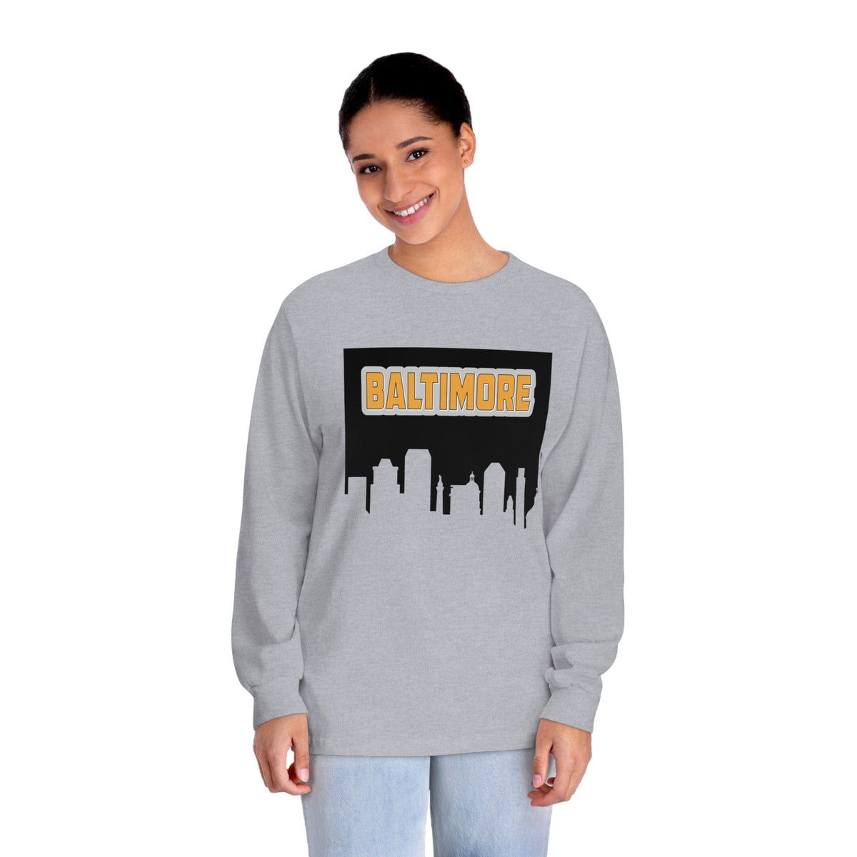 BALTIMORE – Trendy Design, Premium Long Sleeve Tee