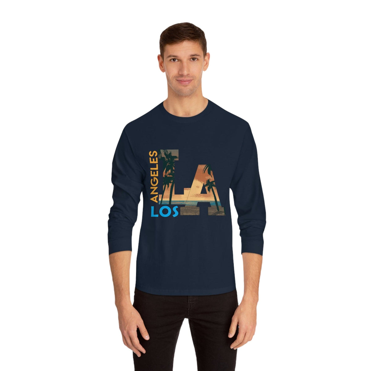 LOS ANGELES – Trendy Design, Premium Long Sleeve Tee