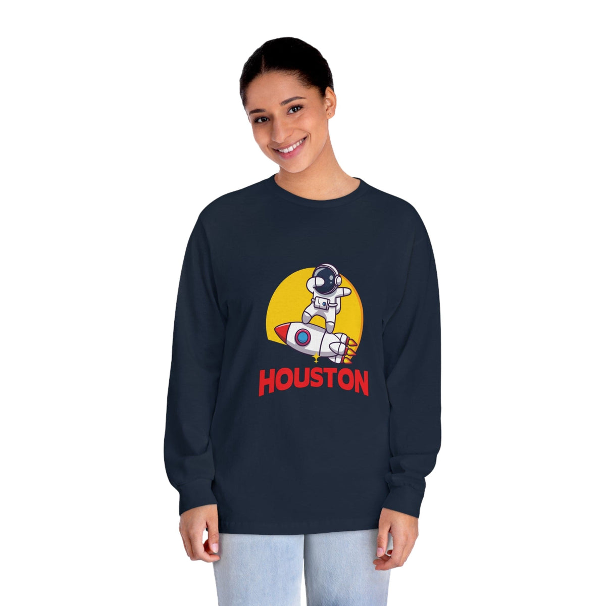 HOUSTON – Trendy Design, Premium Long Sleeve Tee