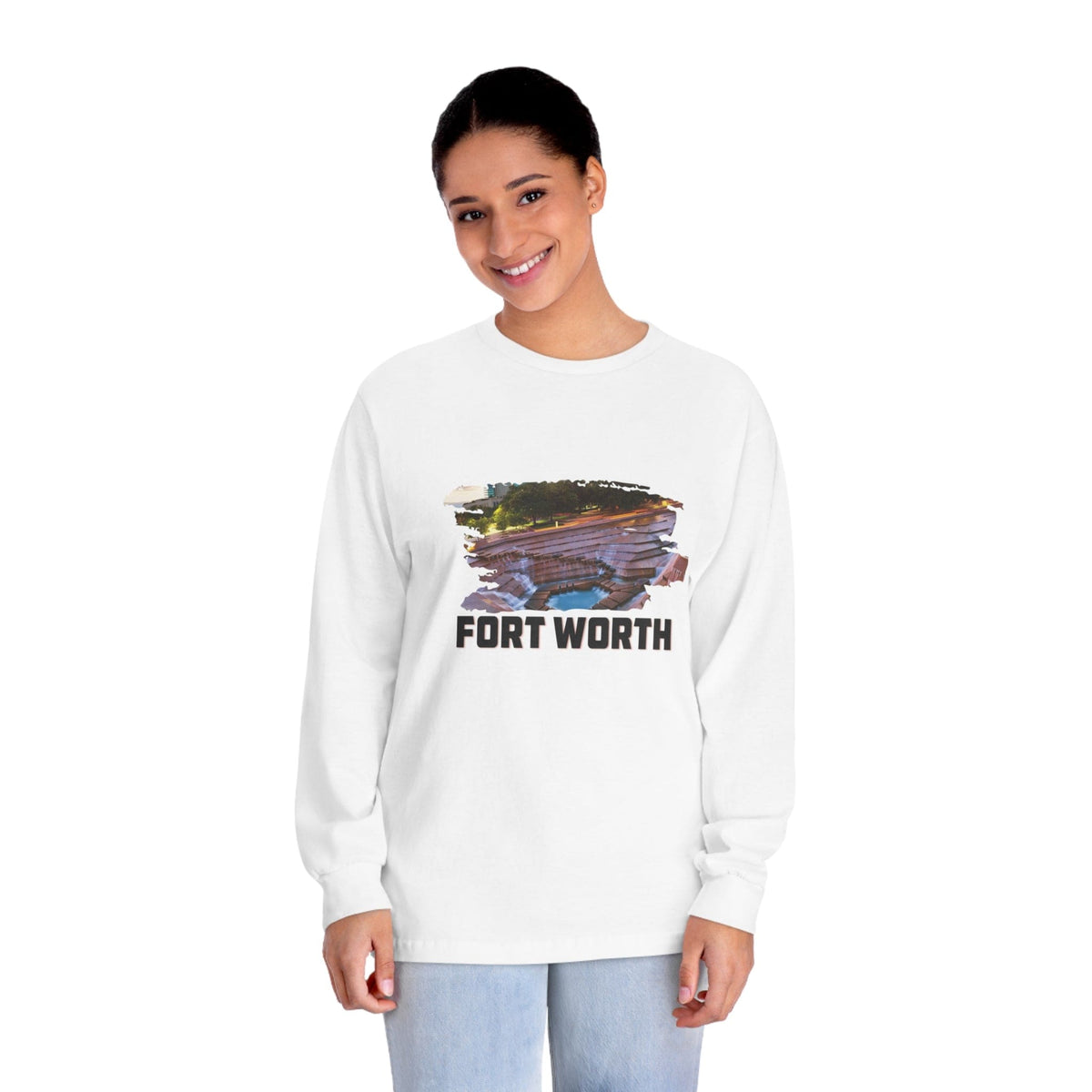 FORT WORTH – Trendy Design, Premium Long Sleeve Tee