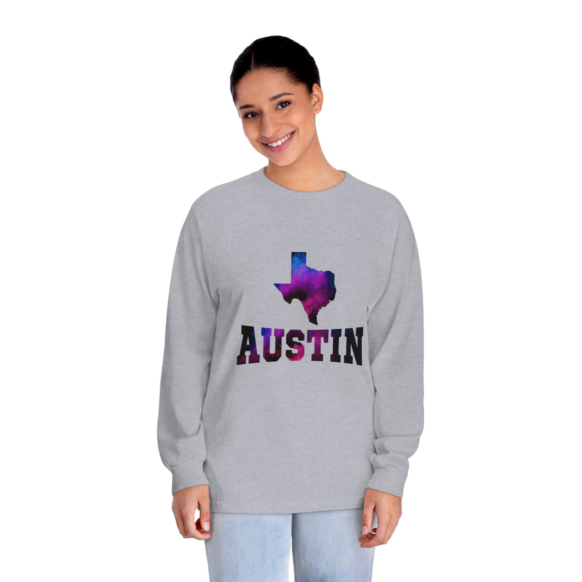 AUSTIN – Trendy Design, Premium Long Sleeve Tee