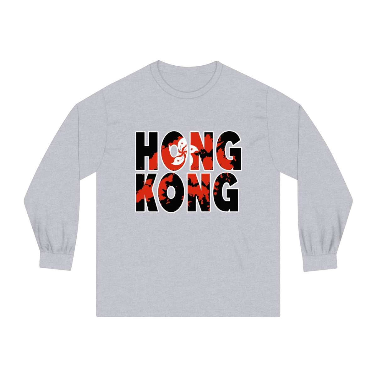 HONG KONG – Trendy Design, Premium Long Sleeve Tee