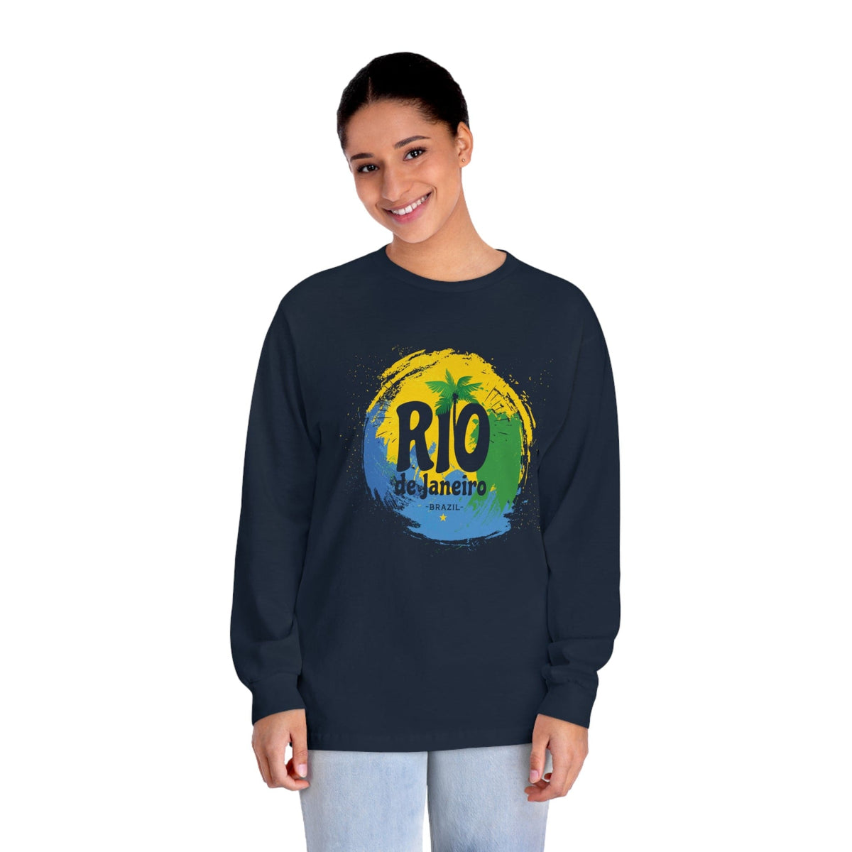RIO de JANEIRO – Trendy Design, Premium Long Sleeve Tee
