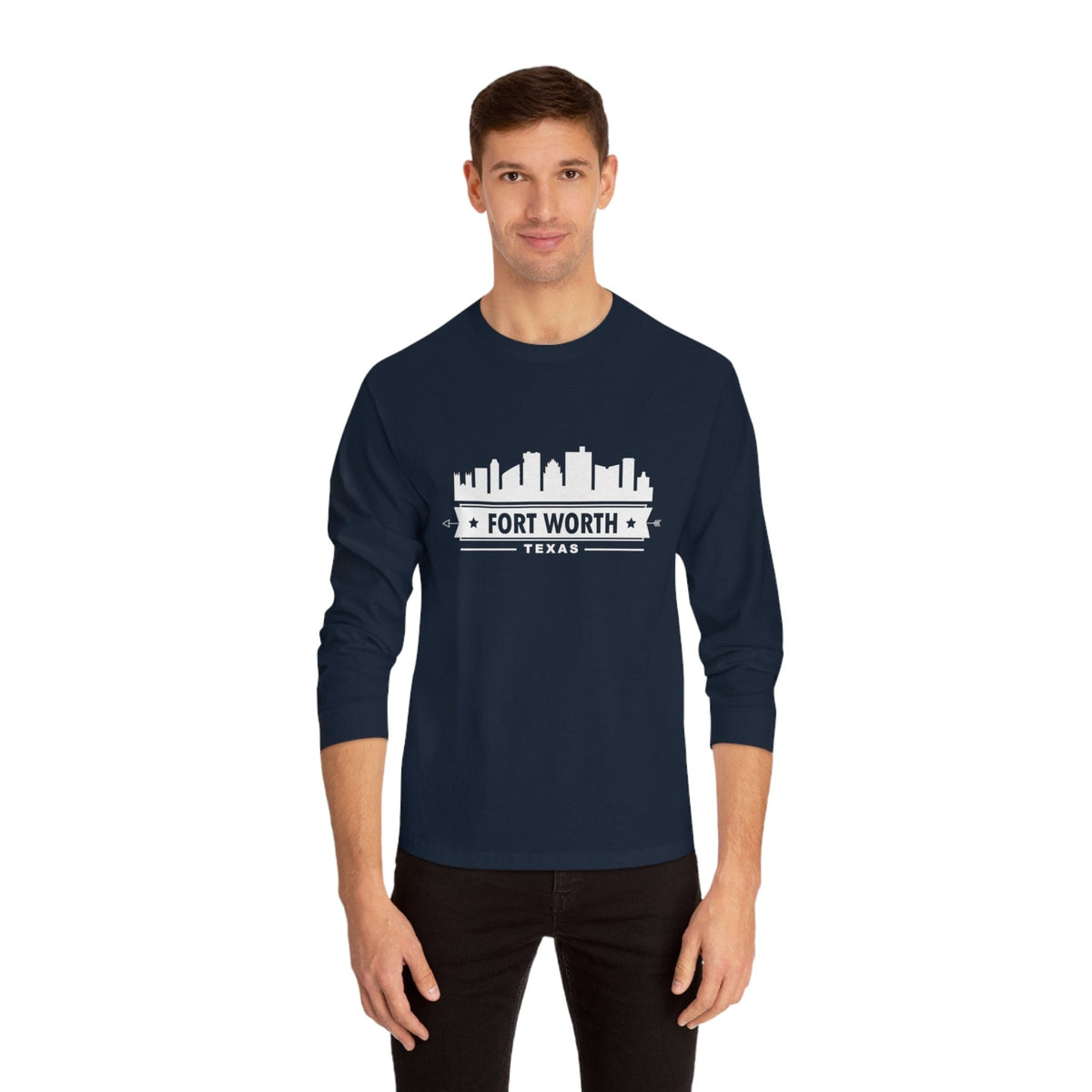 FORT WORTH – Trendy Design, Premium Long Sleeve Tee