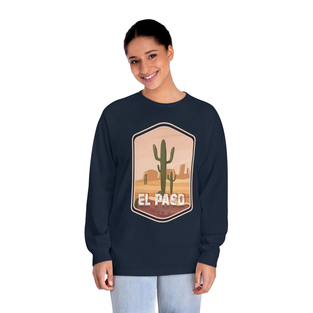EL PASO – Trendy Design, Premium Long Sleeve Tee