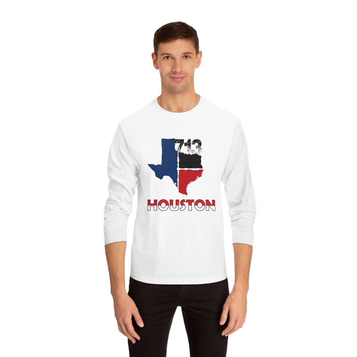HOUSTON – Trendy Design, Premium Long Sleeve Tee