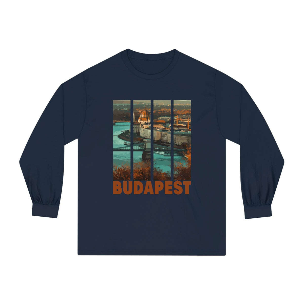 BUDAPEST – Trendy Design, Premium Long Sleeve Tee