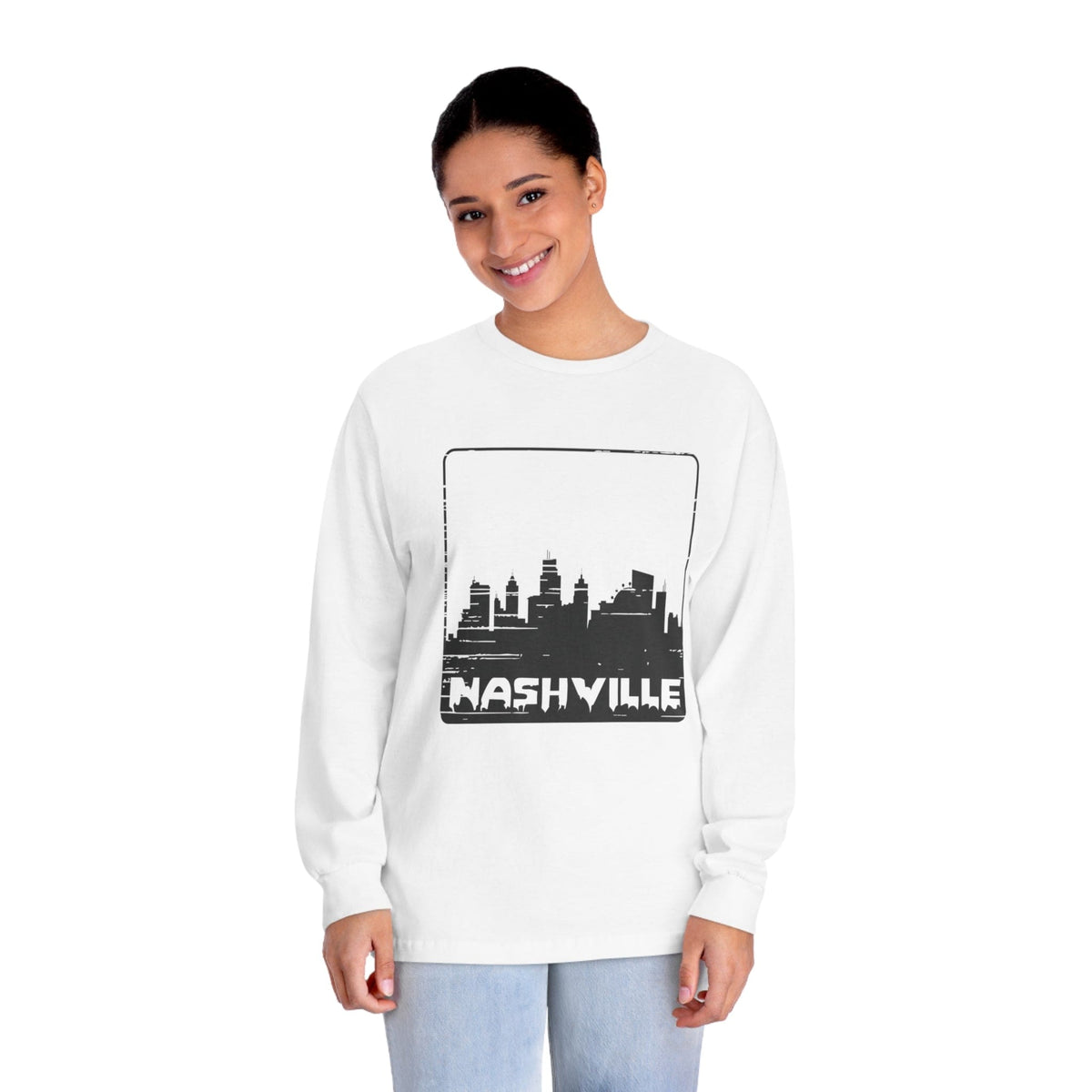 NASHVILLE – Trendy Design, Premium Long Sleeve Tee