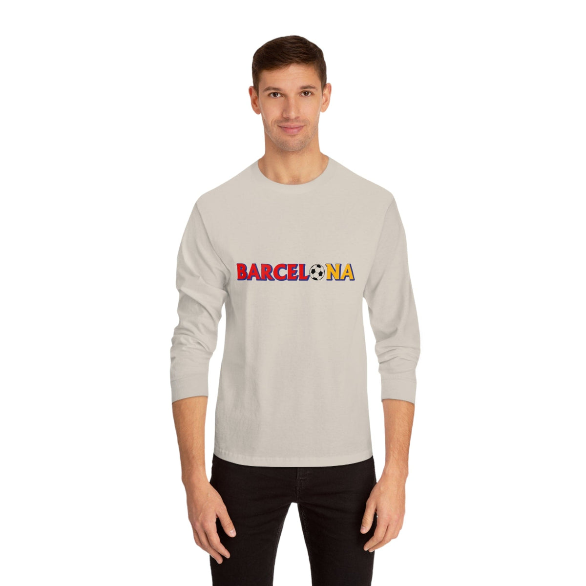 BARCELONA – Trendy Design, Premium Long Sleeve Tee