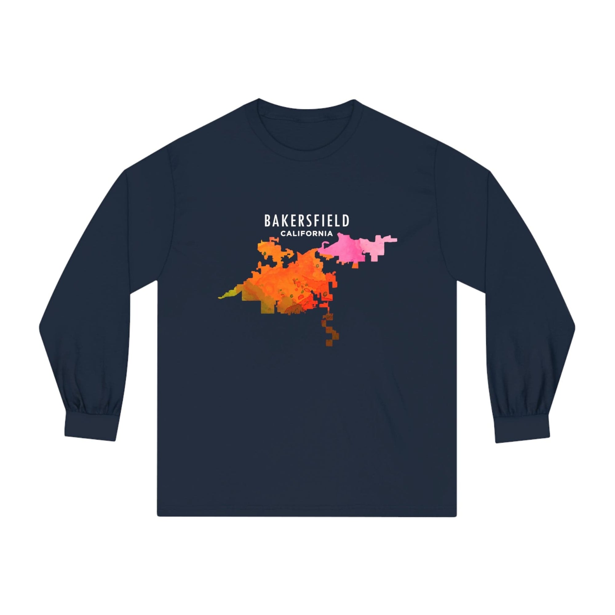 BAKERSFIELD – Trendy Design, Premium Long Sleeve Tee