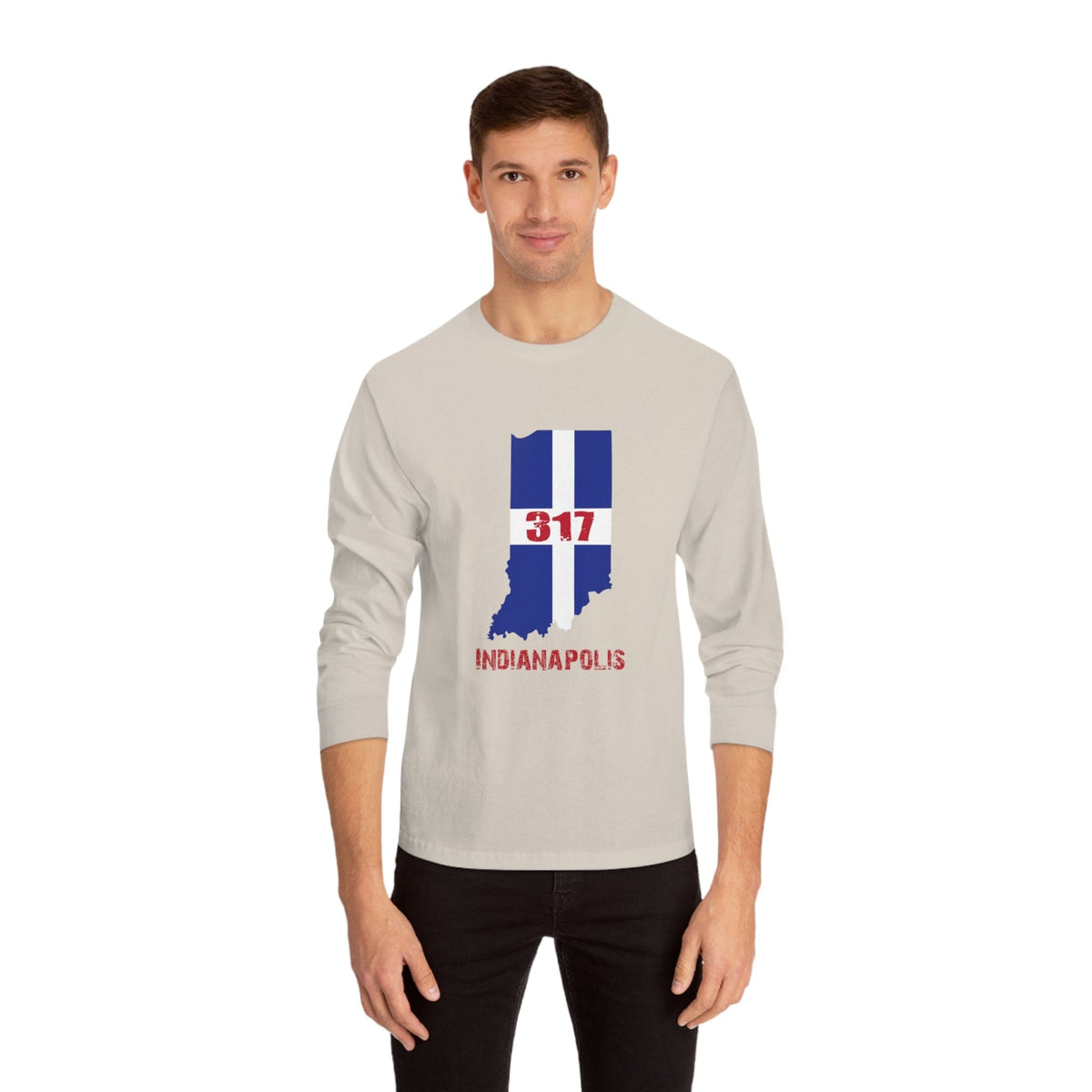 INDIANAPOLIS – Trendy Design, Premium Long Sleeve Tee