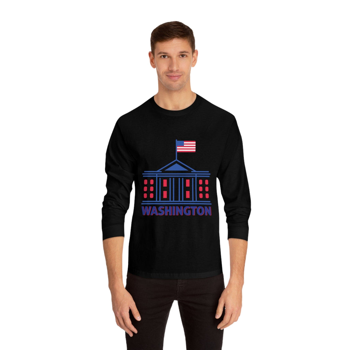 WASHINGTON – Trendy Design, Premium Long Sleeve Tee