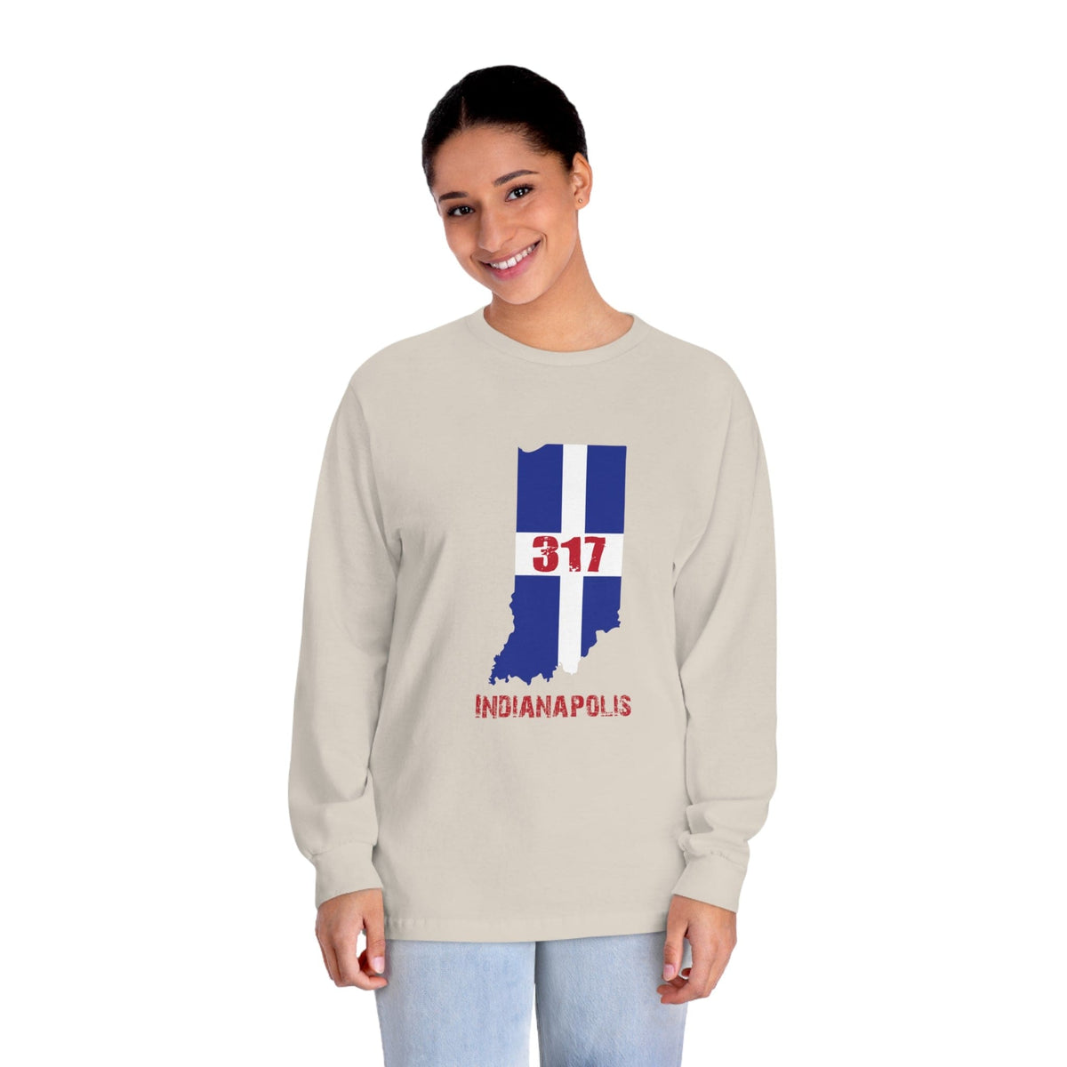 INDIANAPOLIS – Trendy Design, Premium Long Sleeve Tee
