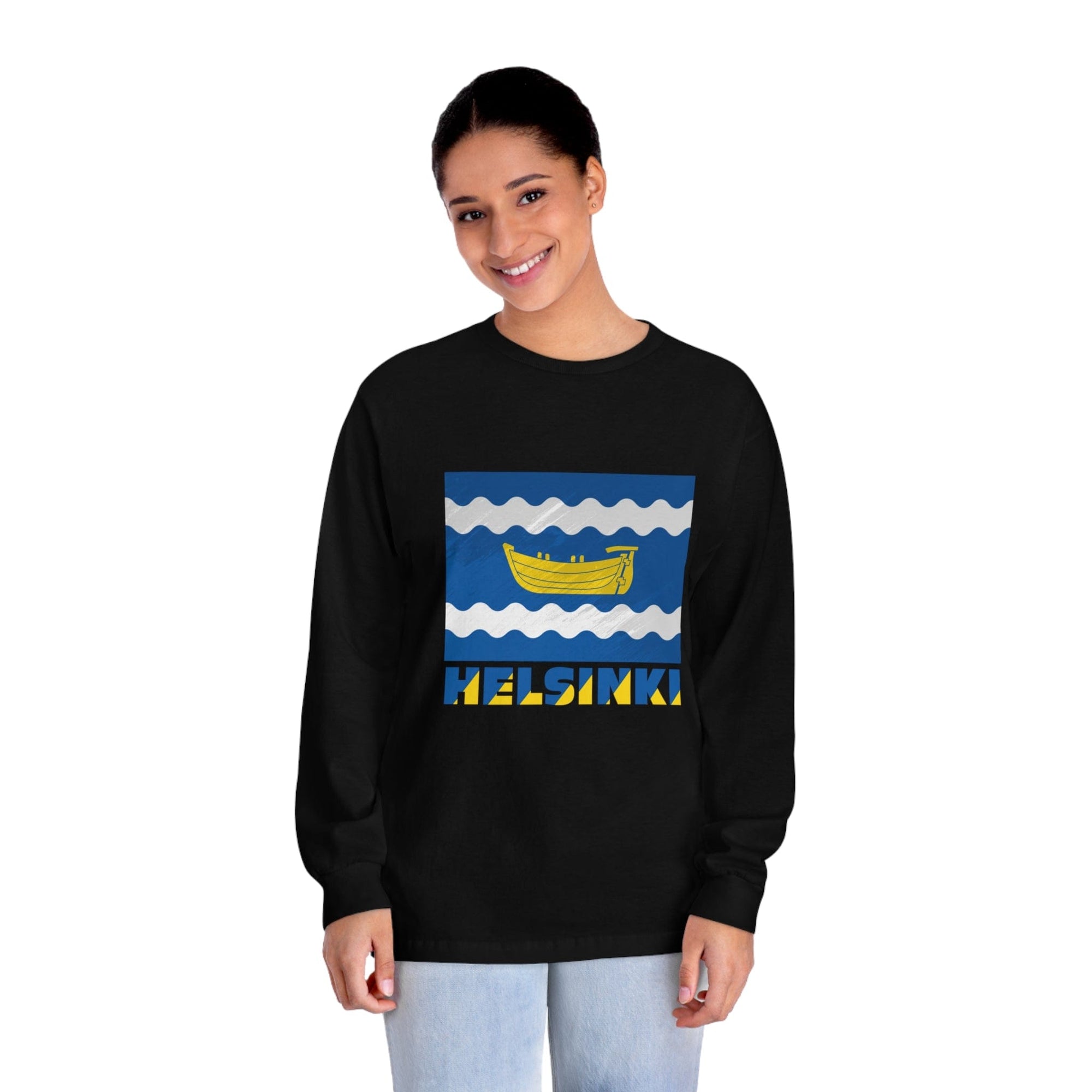 HELSINKI – Trendy Design, Premium Long Sleeve Tee