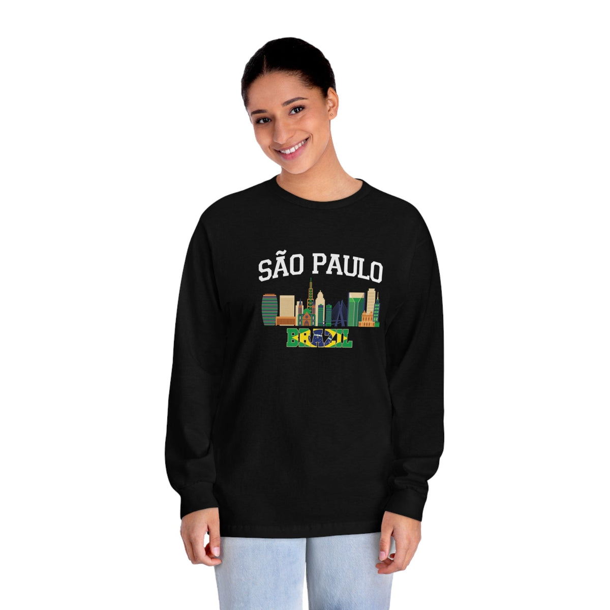 SAO PAULO – Trendy Design, Premium Long Sleeve Tee