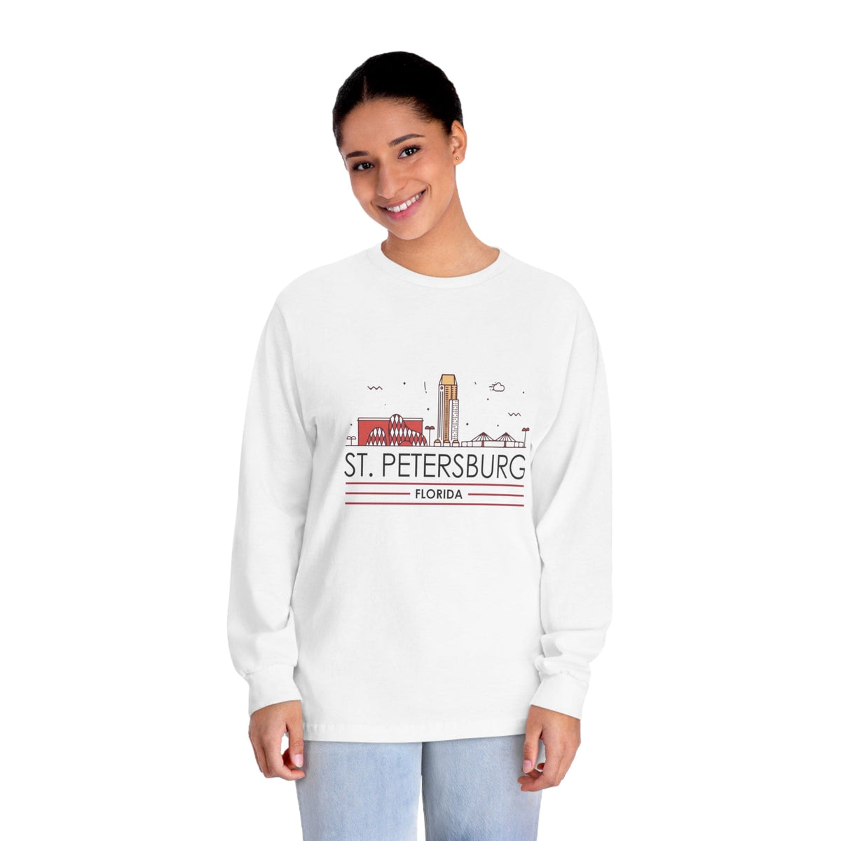 ST. PETERSBURG – Trendy Design, Premium Long Sleeve Tee