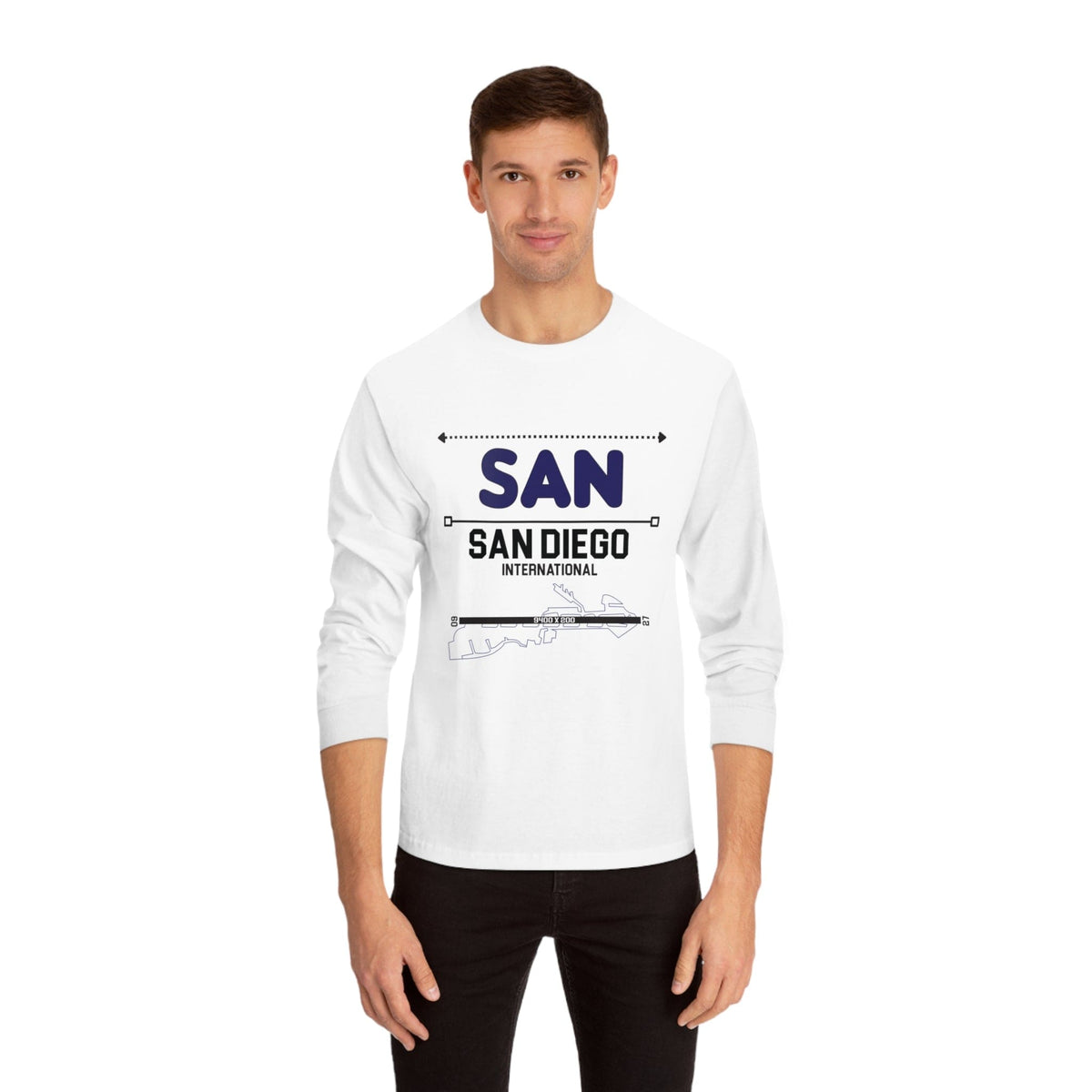 SAN DIEGO – Trendy Design, Premium Long Sleeve Tee