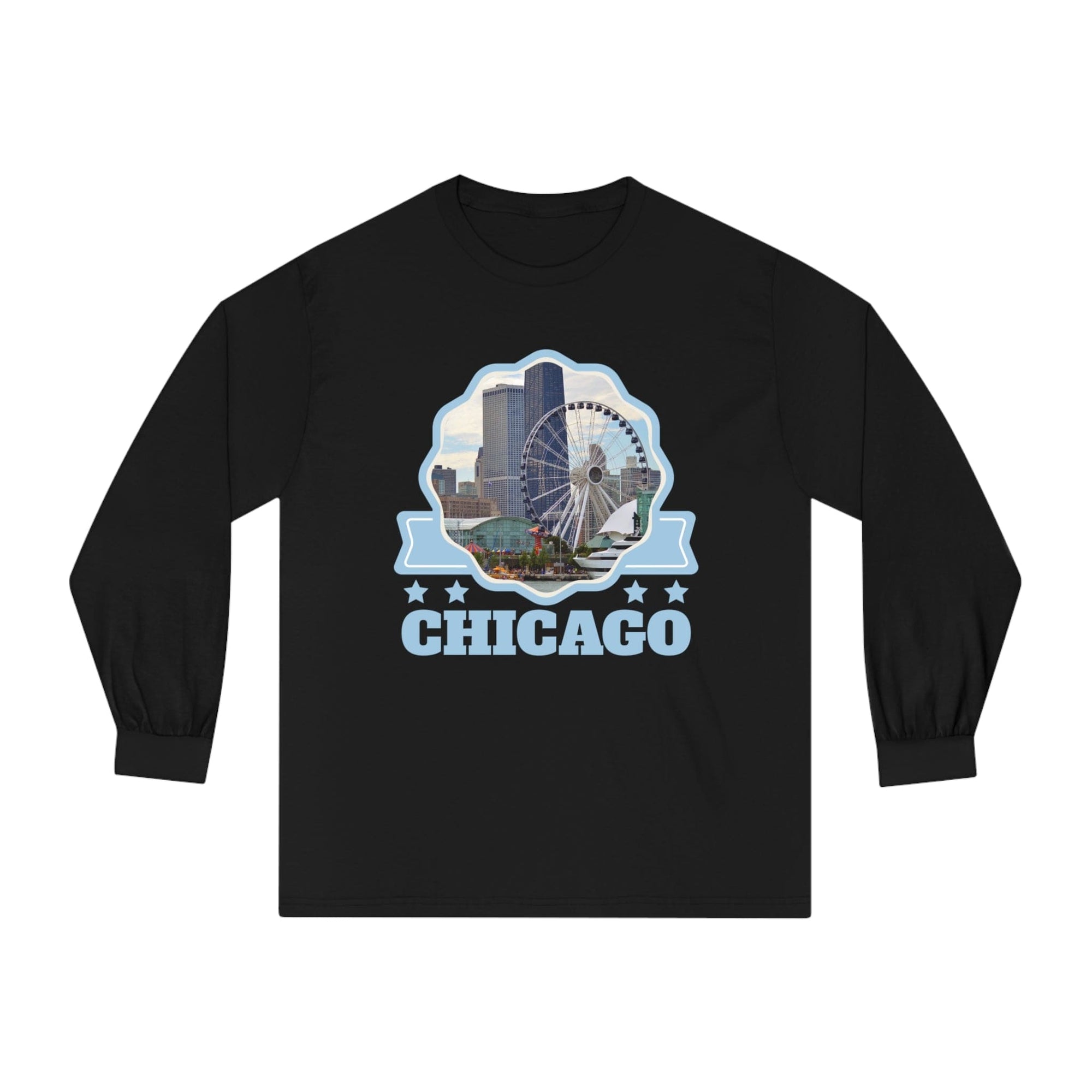 CHICAGO – Trendy Design, Premium Long Sleeve Tee