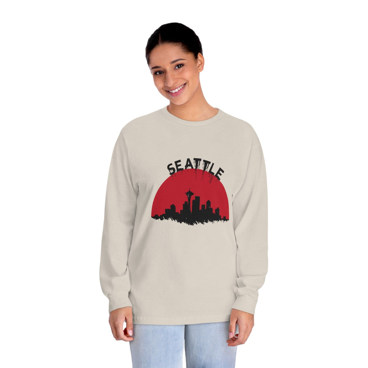 SEATTLE – Trendy Design, Premium Long Sleeve Tee
