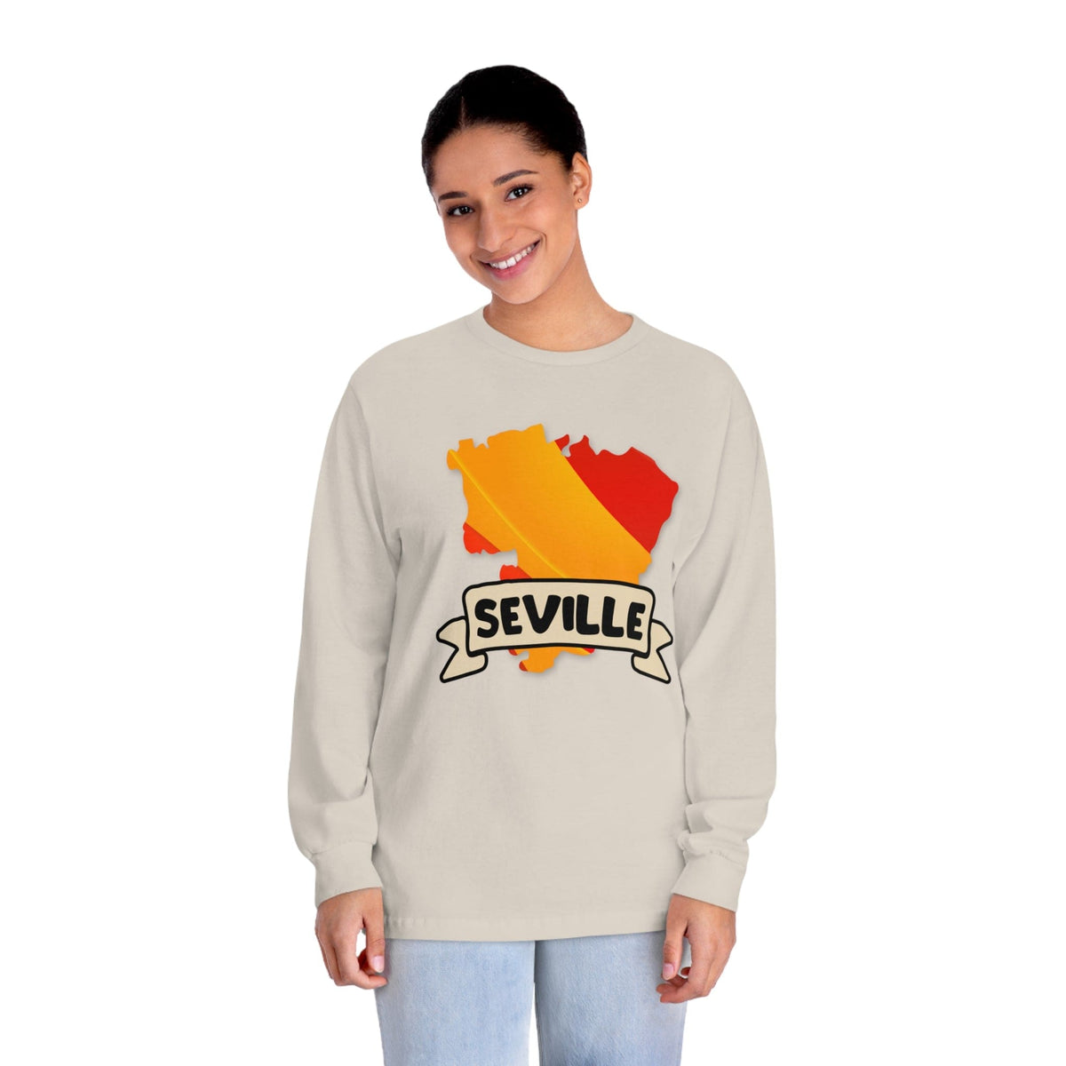 SEVILLE – Trendy Design, Premium Long Sleeve Tee
