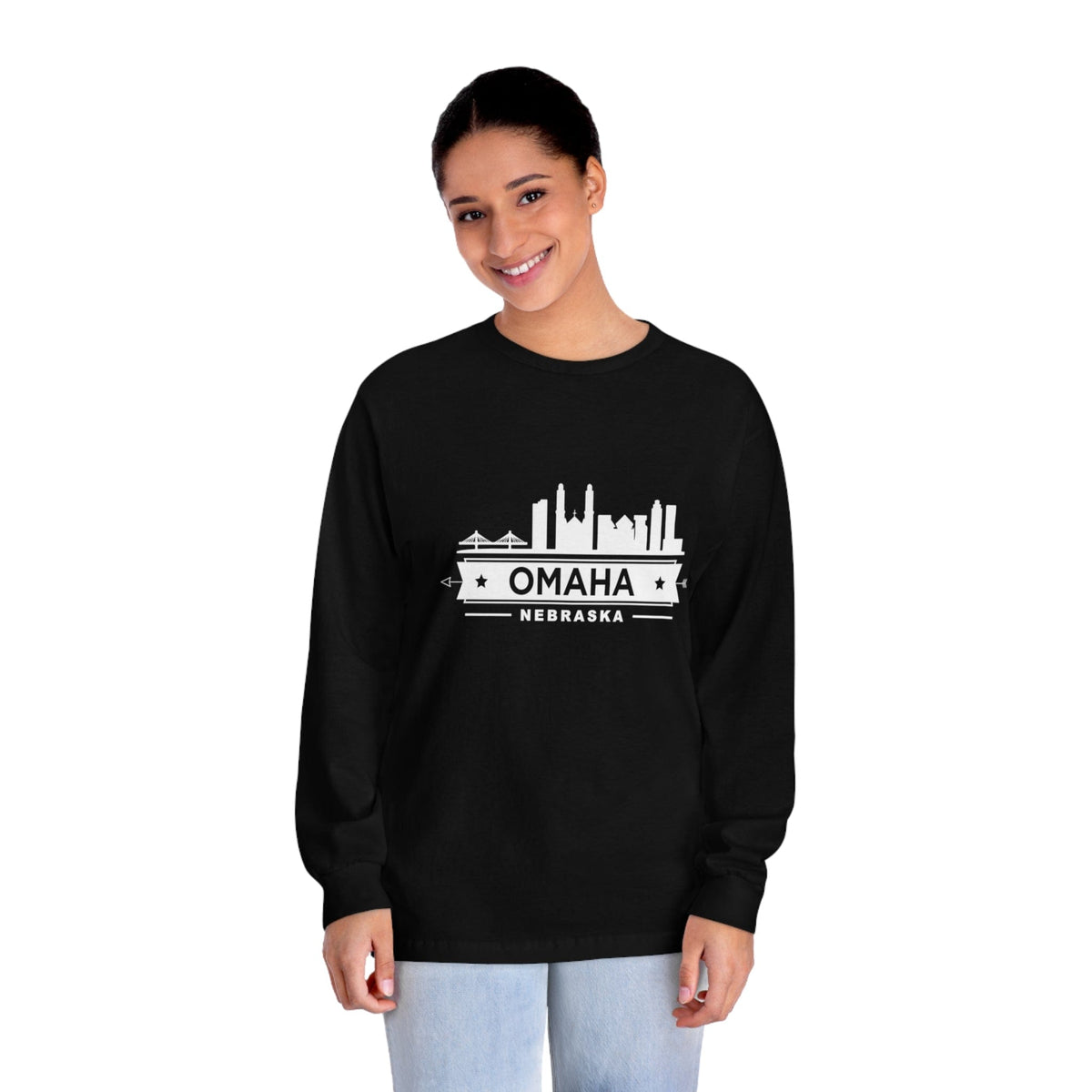 OMAHA – Trendy Design, Premium Long Sleeve Tee