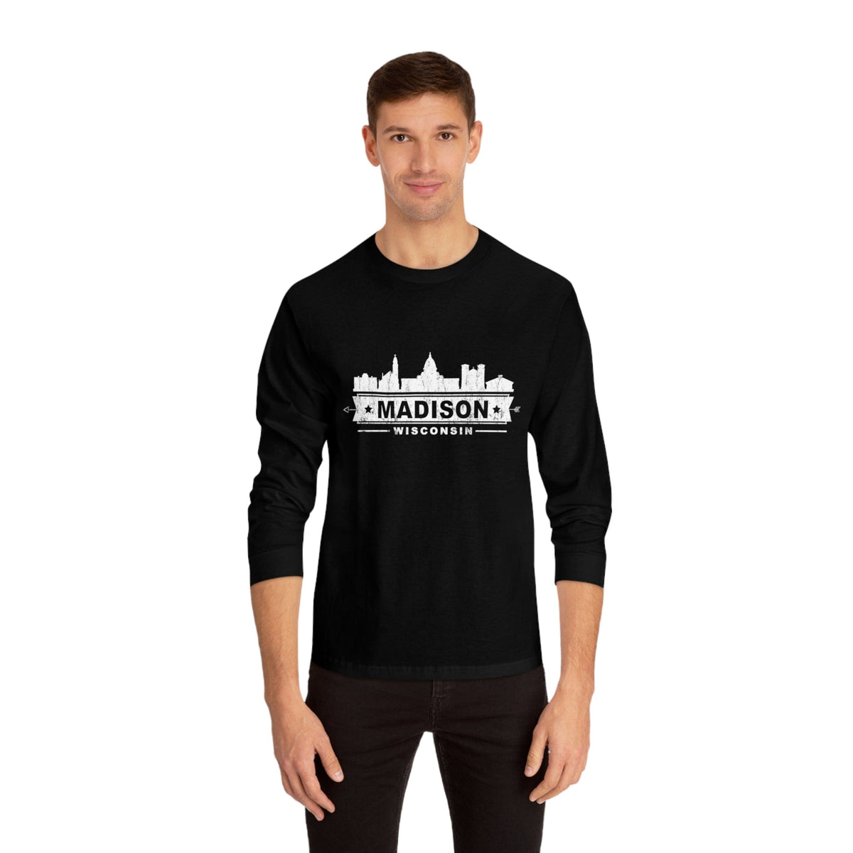 MADISON – Trendy Design, Premium Long Sleeve Tee