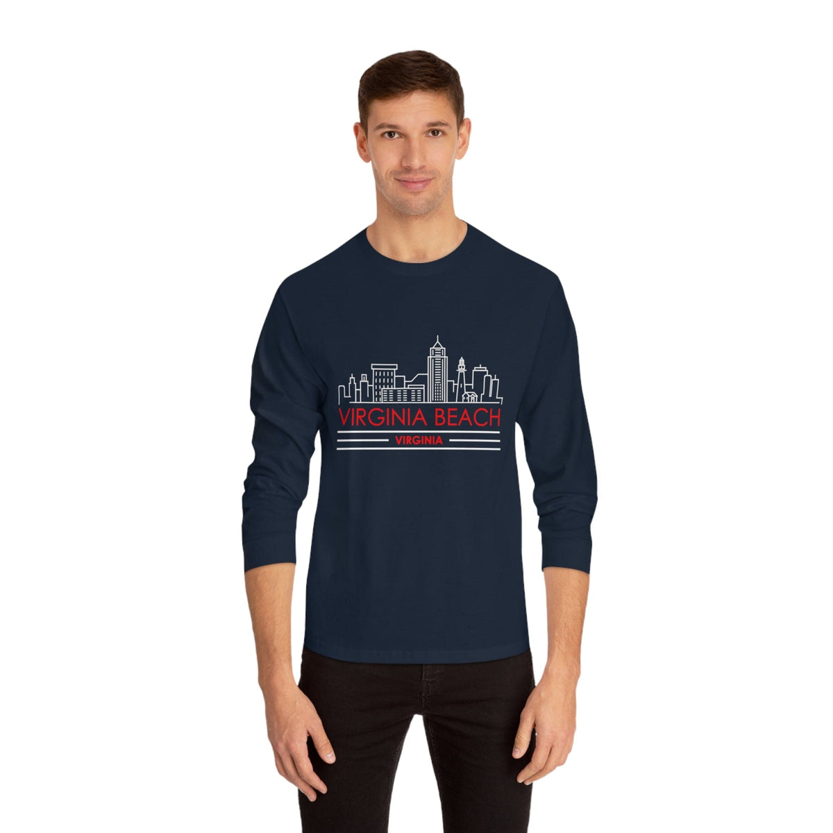 VIRGINIA BEACH – Trendy Design, Premium Long Sleeve Tee
