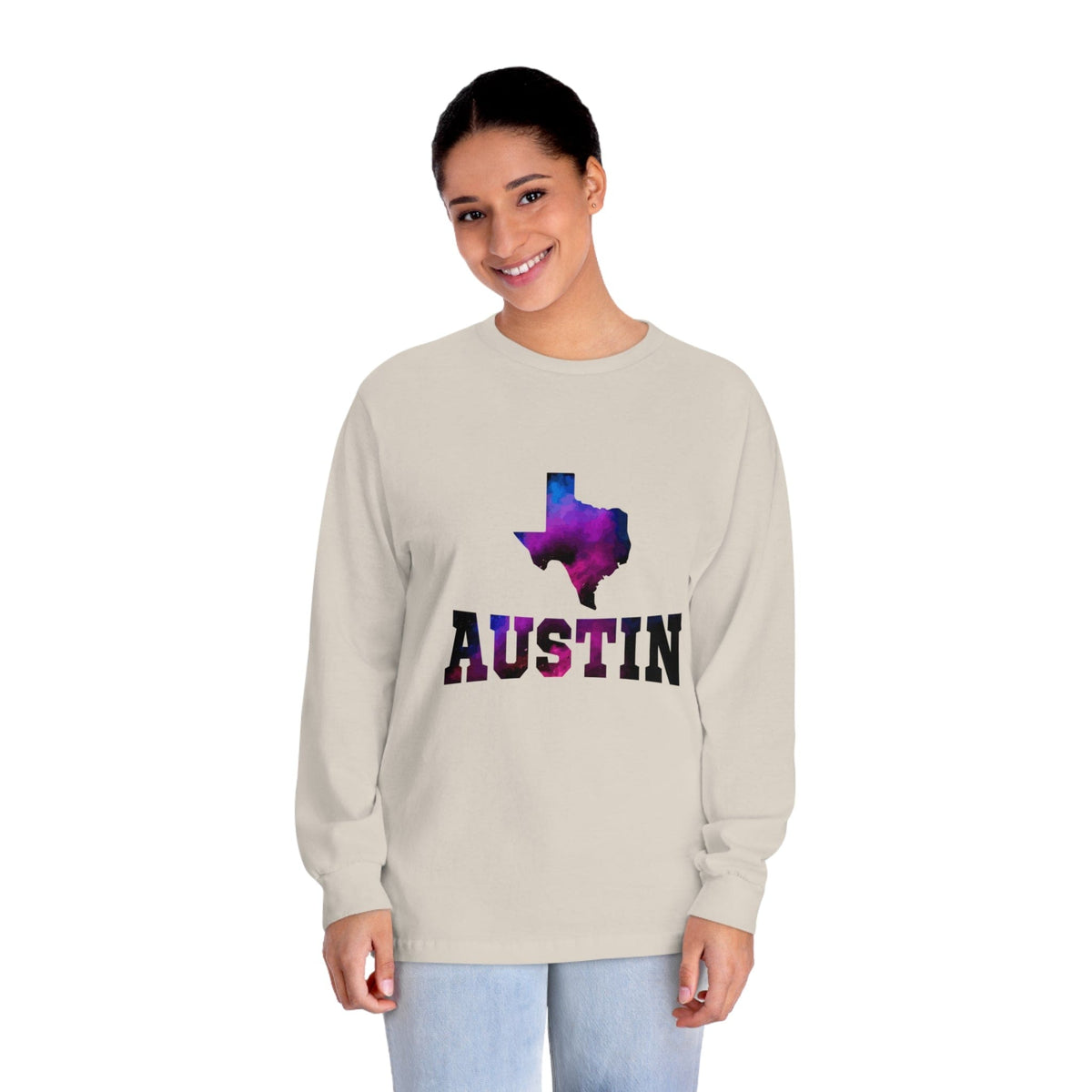 AUSTIN – Trendy Design, Premium Long Sleeve Tee